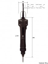 Elektrický momentový skrutkovač VB-3012 HEX - rozmery