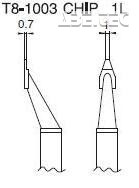 Spájkovací hrot T8-1003, CHIP 1L