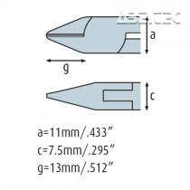 Bočné kliešte 3221HS22 s fazetou