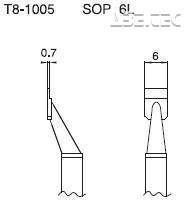 Odpájací hrot T8-1005, SOP 6L