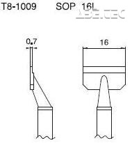 Odpájací hrot T8-1009, SOP 16L