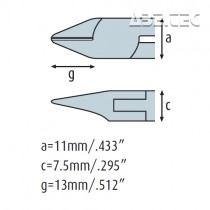 Bočné kliešte 3231HS22 s fazetou