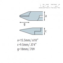 Bočné kliešte so vsadeným spojom 1351EP02 extra silné, s fazetou