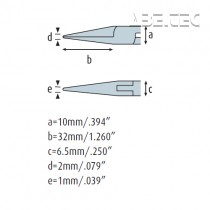 Úchopové kliešte špicaté 4202HS22 zúbkované