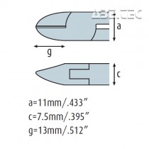 Bočné kliešte 3201HS22 s fazetami