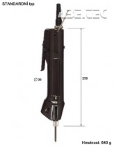 Elektrický momentový skrutkovač BL-7000-HT HEX ESD / antistatický - rozmery