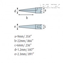 Úchopové kliešte ploché SMD 4225HS22 hladké