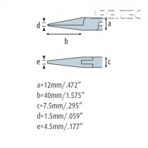 Úchopové kliešte ploché 4421HS12 hladké