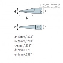 Úchopové kliešte okrúhle 4231HS22 hladké