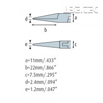 Úchopové kliešte okrúhle 4331HS12 silné, hladké