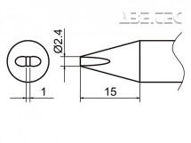 Spájkovací hrot HAKKO T37-D24