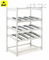 Základný modul Treston FiFo Flow Rack, M1350, ESD, 1385x805x1860mm, TFR1350-49