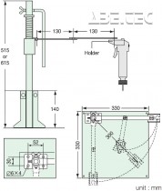 Stojan VMS-40 rozmery