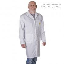 ESD laboratórny plášť, biely, veľkosť XS, 72150