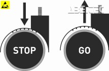 Sada koliesok pre tvrdé podlahy Stop & Go CSTOP-ESD