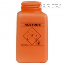 ESD dávkovacia fľaštička durAstatic®, bez viečka, oranžová, nápis "Acetone", 120ml, 35492