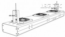 Programovateľný nadhlavný ionizátor SOB-2S - inštalácia