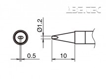 Spájkovací hrot HAKKO T39-D12