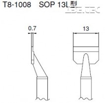  Odpájací hrot T8-1008, SOP 13L