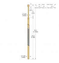 Pružinová kontaktná sonda, séria 75, 75.102.06.15