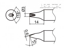 Spájkovací hrot HAKKO T37-DR3