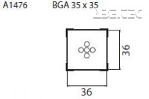 Určené pre púzdra BGA 35x35 mm