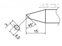 Spájkovací hrot HAKKO T37-BC3045