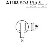 Určené pre púzdra SOJ 15x8 mm