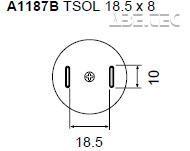 Určené pre púzdra TSOL 18.5x8 mm