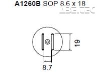 Určené pre puzdrá: SOP 8.6x18 mm