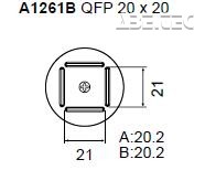 Určené pre puzdrá: QFP 20x20 mm