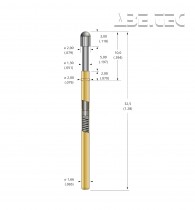 Pružinová kontaktná sonda, séria 30, 30.118.13.30