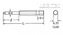 Bit krížový V-17 (3x30l)-No.0-(6.35) -75