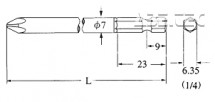 Bit krížový V-17 No.1-(7) -100