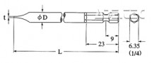 Bit plochý V-17M No.1.0t-(7) -56