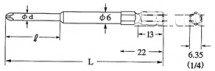 Bit krížový V-21 (3x30l)-No.0-75