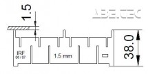 Držiak DPS 40,5, 3 mm SF30.0005