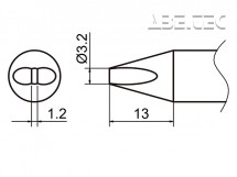 Spájkovací hrot HAKKO T37-D32