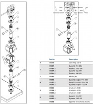 Adaptér s očkovým koncom - komponenty - podložka, 8,2 mm G1084-1