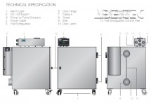 Samozhášací inline predfilter FireBOX 100 SS, nerez