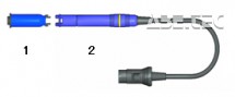 ESD spájkovacia rúčka Hakko FM-2028 v modrej farbe.