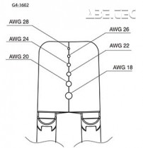 Čepele pre odizolovací nástroj, AWG 18-28, G4-1602