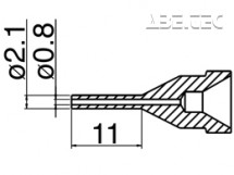 Odpájacia tryska HAKKO N61-11, Long typ, 2,1 mm/0,8 mm