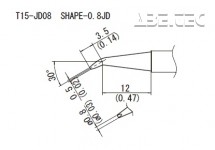 Spájkovací hrot T15-JD08-0,8JD