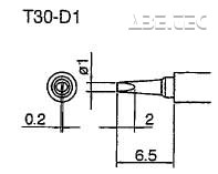 Spájkovací hrot T30-D1