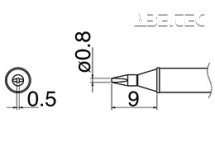 Spájkovací hrot T31-01D08