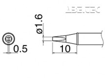 Spájkovací hrot T31-01D16