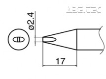 Spájkovací hrot T33-D24