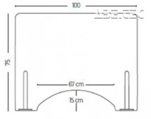 Ochranná prepážka z plexiskla