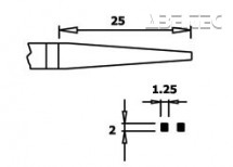 Úchopovej kliešte PN 5006 D, ploché, ESD